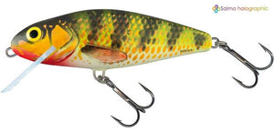 Salmo Perch Crank Bait-Hard Lures-Dennett-Holographic Perch-8cm Floating-Irish Bait & Tackle